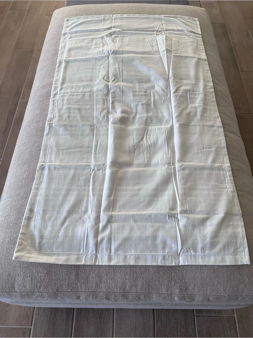 Pottery Barn Hawthorn Stripe King Pillow Shams - Cream & Taupe 2 King
